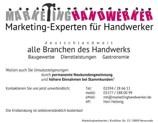 Marketing für Handwerksbetriebe